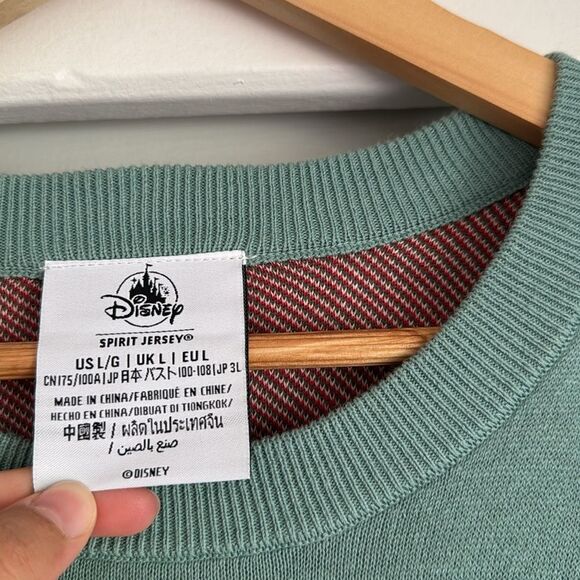 Disneyland Resort Mickey Mouse Holiday Spirit Jersey Sweater Size Large Blue - Picture 4 of 7